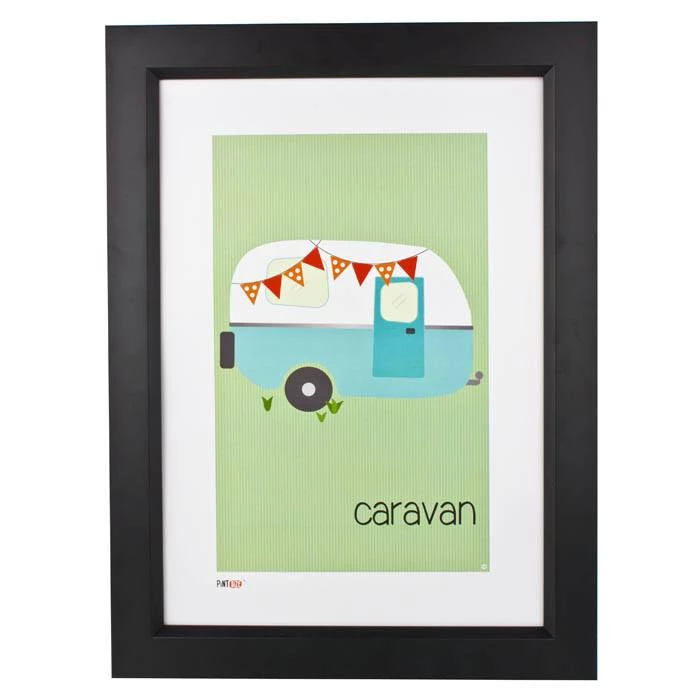 Pint Size Kids Wall Prints Caravan Print (A3)