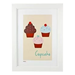 Pint Size Cupcake Print (A3)