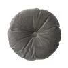 Jason Country Style Charcoal Velvet Round Cushion (35cm)