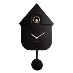 Karlsson Modern Cuckoo Wall Clock - Black
