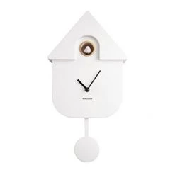 Karlsson Modern Cuckoo Wall Clock - White Restocked