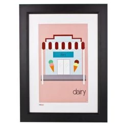 Pint Size Kids Wall Prints Dairy Print (A3)