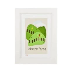 Pint Size Electric Fence Print (A4)