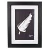Pint Size Fern Print (A3) Black