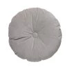 Jason Grey Velvet Round Cushion (35cm)