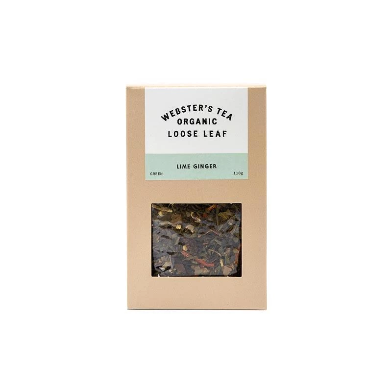 Webster's Tea Organic Loose Leaf Lime Ginger Tea (110g) Kiwiana