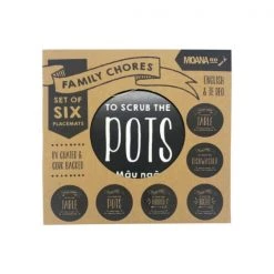 Moana Road Family Chores Placemats (Set 6)