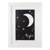 Pint Size Night Print (A3) Black
