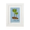 Pint Size Nikau Palm Print (A4) Kiwiana