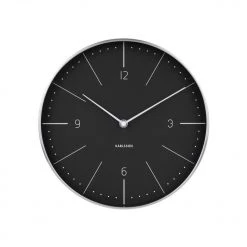 Karlsson Normann Numbers Clock - Black (27.5cm) CLOCKS