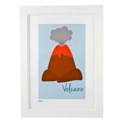 Pint Size Volcano Print (A3)