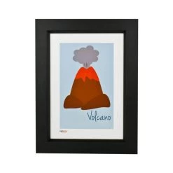 Pint Size Volcano Print (A4) Kids Wall Prints