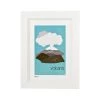 Pint Size Kiwiana Volcano NZ Print (A4)