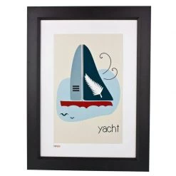 Pint Size Kids Wall Prints Yacht Print (A3)