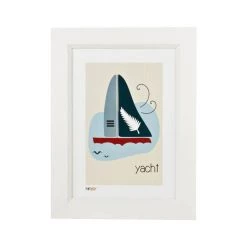Pint Size Kids Wall Prints Yacht Print (A4)