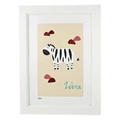 Pint Size Zebra Print (A3) Kids Wall Prints