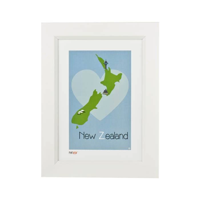 Pint Size Kiwiana New Zealand Print (A4)