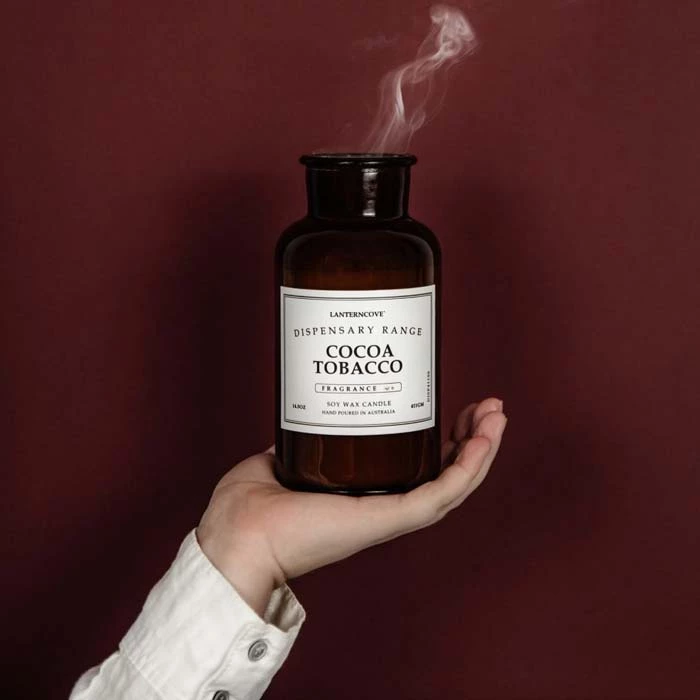 Lantern Cove Andles Dispensary Candle – Cocoa Tobacco