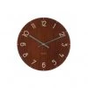 Karlsson Valentines Day Glass Dark Wood Clock (17cm)