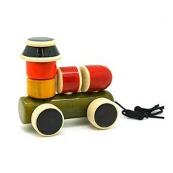 Maya Organic Fair Trade Wooden Stacking Engine BABY & TODDLER GIFTS