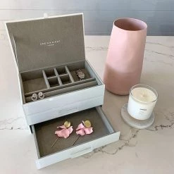 One Six Eight Gabriella Jewellery Box - Medium White Restocked