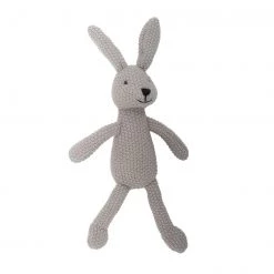 Lily & George GIRLS GIFTS Wild Ones Grey Knitted Bunny