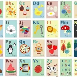 Pint Size Alphabet Wall Frieze - Day Dreams