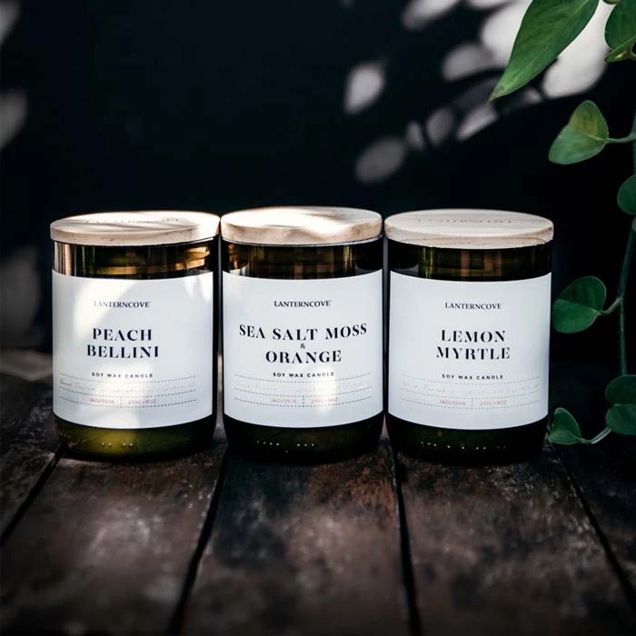 Lantern Cove Andles Jade Candle β Peach Bellini