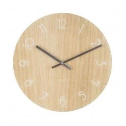 Karlsson Glass Light Wood Clock (17cm)