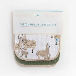 Little Unicorn NEW ARRIVALS Cotton Muslin Classic Bib 3pk - Llama Llama
