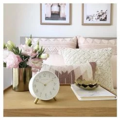 One Six Eight Maisie Alarm Clock With Light - White