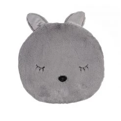 Linens & More GIRLS GIFTS Sleepy Mouse Cushion - Grey