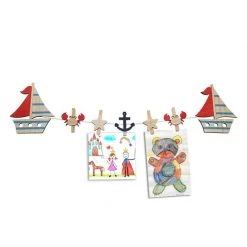 Crystal Ashley Kiwiana Art Pegs - Boats