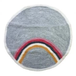 Tik Tak NZ Wool Felt Rug – Rainbow