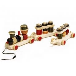 Maya Organic Fair Trade Wooden Stacking Train Last Chance - Final Few