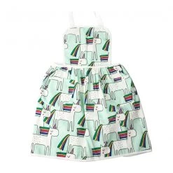 Elephant Ollie Retro Cotton Kids Apron – Minty Unicorns