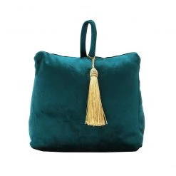 Le Forge Restocked Velvet Tassel Door Stop - Peacock