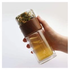 Better Tea Co. NEW ARRIVALS Glass Tea Infuser & Flask - Sage